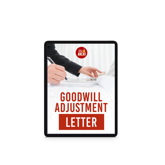 Goodwill Adjustment Letter